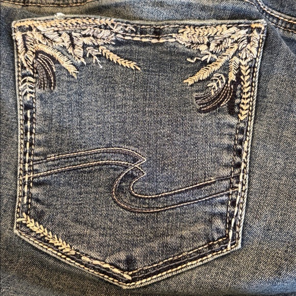 NWT 20W Silver Elyse Comfort Fit Mid Rise Slim Boot cut blue denim jeans - Picture 9 of 9